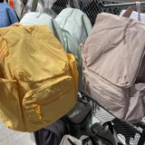 Qfdian Preppy Women Students Kawaii Backpacks 2025 New Casual Simple Y2k Aesthetic Handbags All Match Streetwear Ins Fashion Schoolbags