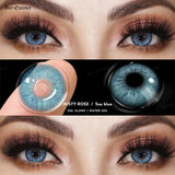 Qfdian Contact Lenses for Eyes Natural Beauty Pupils  Eyes Lenses Korean Brown Contacts 2PCS 1Year Fashion Green Pupilentes