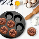 Qfdian Silicone Cake Mold 7-Hole Air Fryer Accessories Microwave Baking Mold Food Grade Baking Cake Silicone Mold Baking Pan Tools