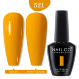Qfdian  15ml UV Gel Nail Polish Semi Permanent Gel Varnish Enamel Brown Nail Gel Design Red Nails Art Nude Color Glitter Manicure