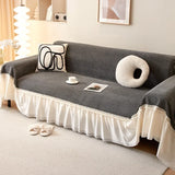 Qfdian  Sofa Towel Cover Cloth Anti Slip French Cream Style Full Package Universal  Cloth Blanket Skin Friendly Delicate Decorative Pad