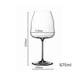Qfdian  2 Pc Lot Wine Wing Glasses Professional Sommelier Crystal Wine Cup Angel Wings Goddess Party Burgundy Sherry Goblet Red Wine Cup