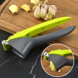Qfdian Stainless Steel Garlic Press Crusher Multifunction Handheld Ginger Garlic Mincer Home Cooking Vegetables Squeezer Masher Tools