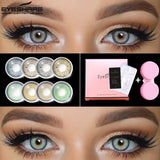 EYESHARE 1 Pair Natural Color Contact Lenses Colored Contact Lenses For Eyes Blue Lenses Yearly Beauty Makeup Eye Colored Lens