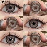 Qfdian  NEW Colored Contact Lenses Natual Pupils Gray Contacts Lenses Green Pupils Women Makeup Blue Pupils Cosmetic Black Lenses