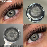 Qfdian  2pcs Blue Color Contact Lenses for Eyes High Quality Brown Natural Lens Green Pupils Korean Soft Lens Cosmetic Yearly