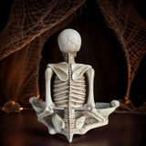 Qfdian  Skeleton Resin Tray Gothic Home Decor Halloween Desktop Storage Dish Spooky Jewelry Organizer