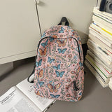 Qfdian New Chinese Style Woven Flower Backpack 2025 New Large Capacity Fashionable Lightweight Travel Bag Backpack