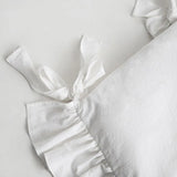 Qfdian Ruffles Chair Cushion Cover,100% Cotton Boho Chair Pad Slipcover Suitable for Living Room Dining Chair Pat, Stylish Seat