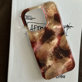 Qfdian  Autumn/Winter Retro Brown Halo Gradient Color Change Suitable For iPhone 16 Case 15 14 Pro Full Pack Double Layer Phone Case