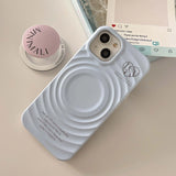 Qfdian 4 Colors simple summer magnetic phone case for iphone 14pro 14 13 15promax 13promax 15 12 pro max stand holder circle shell