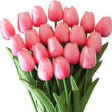 Qfdian  10PCS Artificial Flower Real Touch Tulip Scrapbooking Vase for Home Decor Wedding Garden Rose Arch Garland  Mother's Day Bouquet