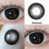 Qfdian  2pc Colored Contact Lenses Crystal Blue Big Eyes Doll Eyes Natural Black Gray Pupils  Lens Brown Sparkles Contact Lenses