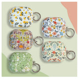 Qfdian  Lovely Floral Pattern Earphone Case For Samsung Galaxy Buds 3 Pro Cases Cute Soft Headphone Cover For Samsung Galaxy Buds 3Pro