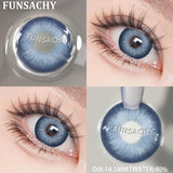 Qfdian  New Colorful Contact Lenses for Eyes 1 Pair Natural Fashion Contact Lenses Blue Gray Eyes Lens Yearly Cosmetics Pupils