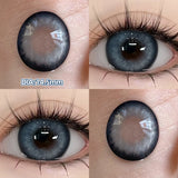 Qfdian  Glaze Series Contact Lenses for Eyes Color Beauty Pupils Natural Eye Lenses for Myopia 2pcs Brown Green Blue Makeup Lens
