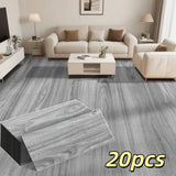 Qfdian  20PC 15×40cm self-adhesive floor stickers, pressure-resistant, scratch-resistant and bedroom floor stickers