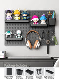 Qfdian Pegboard Combination Wall Organizer Kit and Accessories,Wall Mount Display Peg Board Panel Organizer and Storage for Home Office