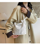 Qfdian  Luxury Design All Match Dot Shoulder Bags Sweet Y2k Aesthetic Casual Handbags Fashion Chic Women Streetwear Simple Underarm Bag