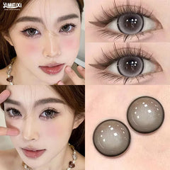 YIMEIXI 1 Pair New Eyes Contacts Lenses with Myopia Diopter Eyes High Quality Nature Soft Lens Beauty Pupil Annual