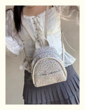 Qfdian Women Students Kawaii Cute Mini Backpack Preppy Sweet Flower Print Chic Schoolbags Korean Y2k Aesthetic Fashion Girls Backpacks