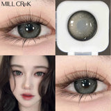 Qfdian Myopia Contact Lenses Big Black Eyes Cosmetic Contacts Lenses Beautiful Yearly Colored Contact natural Lenses for eyes 2pcs/Pair