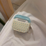 Qfdian  Polka dot three-dimensional bow is suitable for AirPods 4th generation beautiful AirPods 1st/2nd generation heavy industry