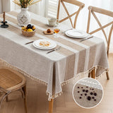 Qfdian  Coffee Table Kitchen Decoration Waterproof Table Cover for Dining Japanese Tablecloth, Anti-slip and Wear-resistant, Rectangular
