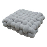 Qfdian  Lamb Wool Cushion Square Hand Woven Solid Color Simple Chair Sofa Bedroom Living Room Cushion Home Decoration Bay Window Cushion