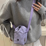 Qfdian  Streetwear Casual Simple Mini Cellphone Bags Y2k Aesthetic Fashion Trendy Shoulder Bag Women Vintage Pleated Handbags Crossbody