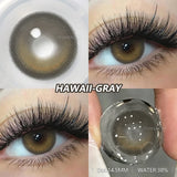 Qfdian  2pcs Blue Green Contact Lenses Yearly New Colored Lens Brown Natural Cosmetic Gray Big Eyes Korean Student Beauty Pupil