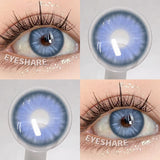 Qfdian NEW 1Pair Natural Colored Contact Lenses For Eyes Beauty pupillents Grey Pupils Brown Contacts New Cosmetic Eyes Makeup