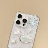 Qfdian Cartoon Cute Ocean Shell Small Fish Suitable For iPhone 11 12 13 14 15 16Pro Max Plus Soft Phone Case Coque Shockproof Protector