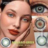 Qfdian  2pcs Colored Contact Lenses for Eyes Blue Pupils Lens Natural Brown Softlens Beautiful Cosmetic Gray Green Eye Contacts