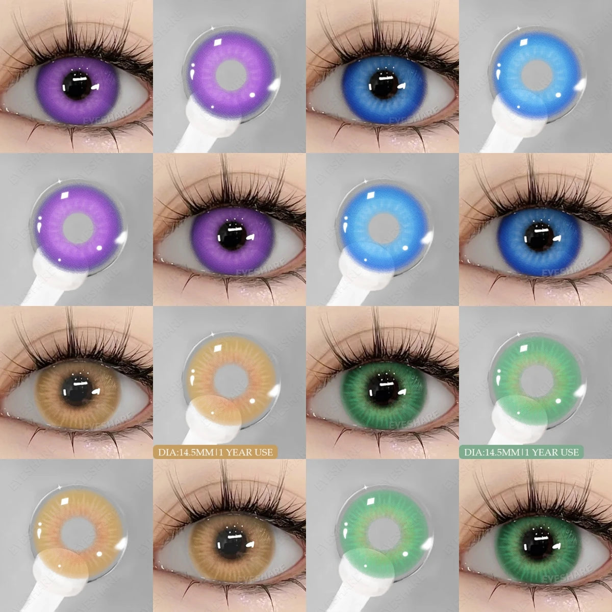 AMARA 2pcs Cosplay Anime Lenses for Eyes NEBULA Series Makeup Beauty colored Contact lens Accessories  Cosmetic lense