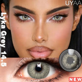 Qfdian  1Pair NEW Color Contact Lenses For Eyes Beauty Pupils Natural Pupils Brown Contact Lenses Soft Colorful Cosmetics Gray Len