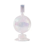Qfdian 1pc Glass Vases Nordic Candlestick Wedding Decoration Christmas Decoration Candle Stick Holder Home Decor Flower Vase
