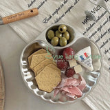 Qfdian French Retro Shell Shape Decorative Plate 304 Stainless Steel French Fries Fried Chicken Snack Plate Home Storage