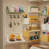 Qfdian Wall Mounted Hole Board Wall Shelf  Storage Rack for Remote Control DIY Display Wall Organizer Home Storage Board