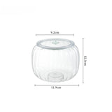 Qfdian  Halloween Candy Jar Desktop Decoration Kitchen Pumpkin Sealed Jar Moisture-proof with Lid Multifunctional Pet Food Storage Box