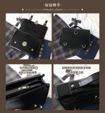 Qfdian Y2k Aesthetic Preppy Women Shoulder Bag Vintage Jk Girls Students Trendy Backpacks Casual All Match Fashion Handbags Crossbody