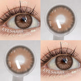 Qfdian NEW 1Pair Natural Colored Contact Lenses For Eyes Beauty pupillents Grey Pupils Brown Contacts New Cosmetic Eyes Makeup