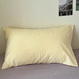 Qfdian  1pc Retro Korean Style Cotton Stripe Pillowcover Simple Envelop Sleeping Pillowcase Cushion Cover Home BedroomBedding Decor Gift