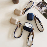 Qfdian Cute Soft Headset Case For AirPods 2 3nd Generation Earphone Accessories For AirPods Pro 2 With Anti-lost Lanyard Silicone Funda