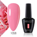 Qfdian  15ml 334 Blue Pink Colors Nail Gel Polish Soak Off UV LED Nail Lacquer Varnish Semi Permanent Nail Art Gel For Nail Art