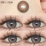 Qfdian Colored Contacts for Eyes Color Myopia Cosmetic Lenses With Diopters Degree Multicolor Grey Natural Pupils Contact Lens  Yearly