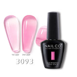 Qfdian  15ml Semi-permanent Rubber Base For UV Gel Nails Polish Manicure LED Hybrid Enamel Lakiery Hybrydowe Vernis Gel Varnishes