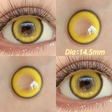 Qfdian  2pcs/pair Beauty Purple Contact Lens for Eyes Blue Pupil Cosplay Makeup Lens  Anime Red Eye Lens Halloween Green Contact