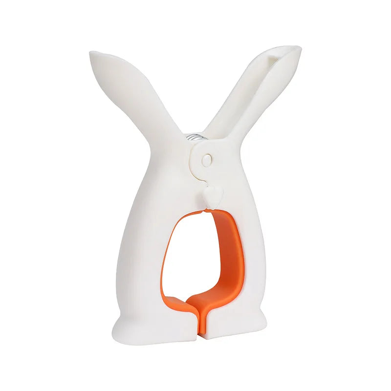 Qfdian Quilt drying clip multi-function clothes drying clip balcony windproof clip cute rabbit ear quilt drying holder