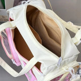 Qfdian  Transparent Casual Travel Shoulder Ita Bags Y2k Aesthetic All Match Trendy Gym Bag Casual Women Streetwear Handbags Crossbody